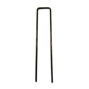 A simple metal hairpin or U-shaped pin, with a plain design, typically used for hair styling or securing items in place.